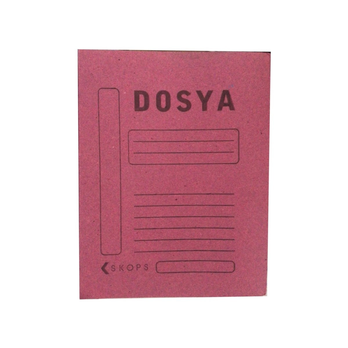 Tam Kapak Dosya Karton Pembe 1 Paket 50 Adet