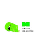 Taneks Yeşil Çizgili Etiketi 800lü 12 X 21 Mm ( Tek Adet )