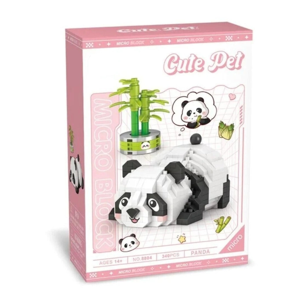 LOZ Tatlış Serisi: Bitkin Panda | 340 Parça Mikro Bloklar | 14+ Yaş | Hayvan Maketi