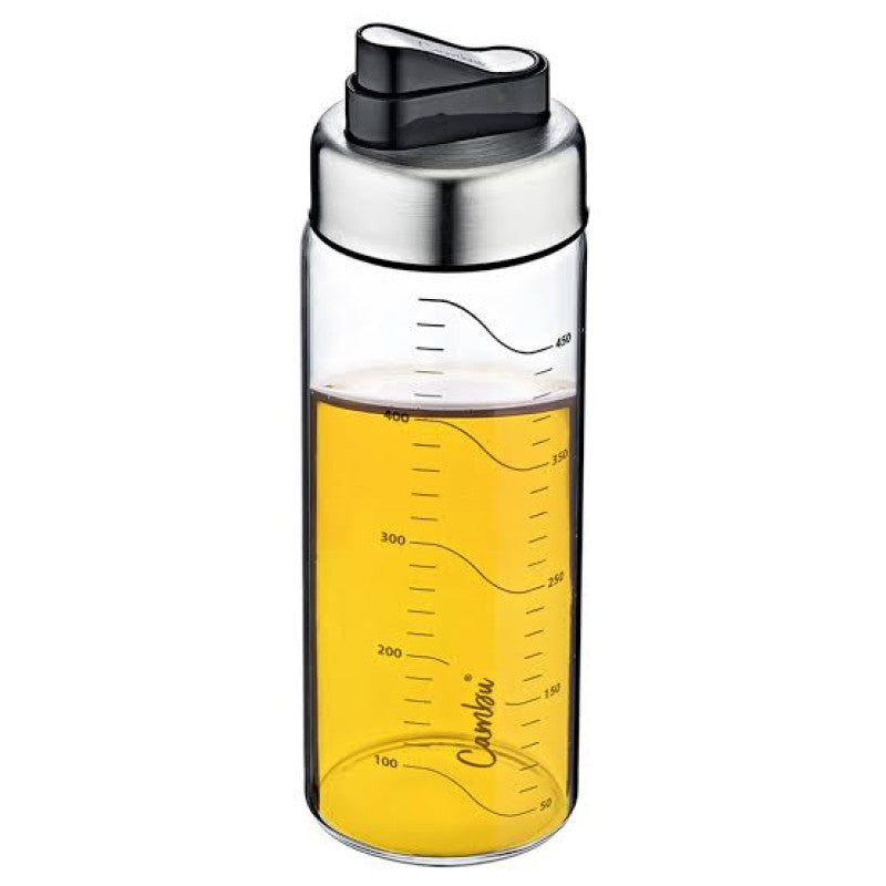 Cambu Tiktak Borosilikat Damlatmaz Otomatik Açılan Kapaklı Cam Yağdanlık 500ML