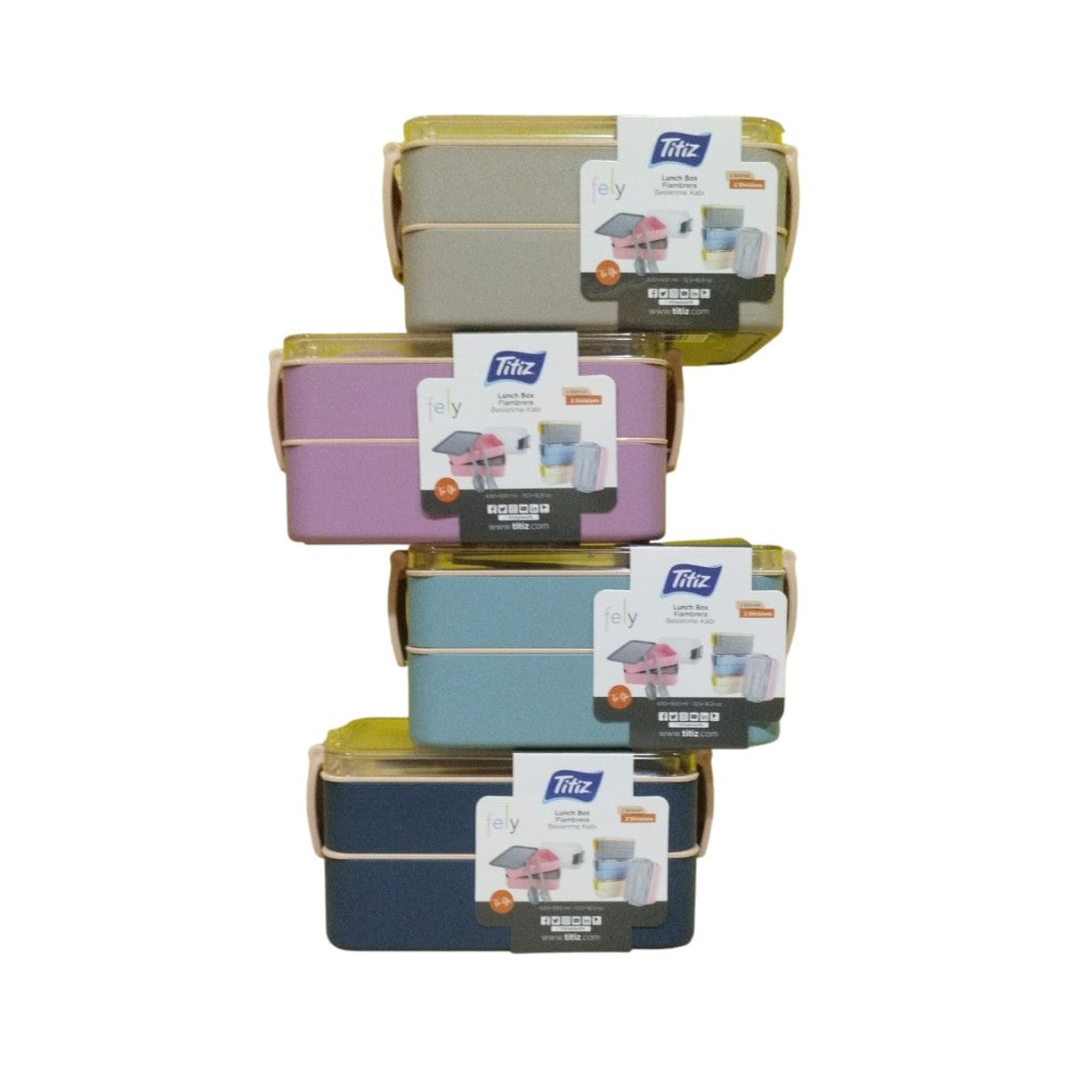 Titiz AP-9477 Fely Iki Bölmeli Beslenme Kabı Seti