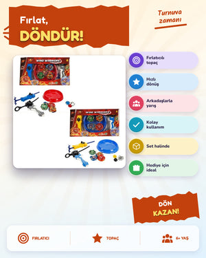 Topaç Set Arena 4'lü 2A 5663 Beyblade Set