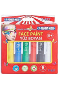 Trix Panda Kids 6 Renk Yüz Boyası Kalem Tipi T-837
