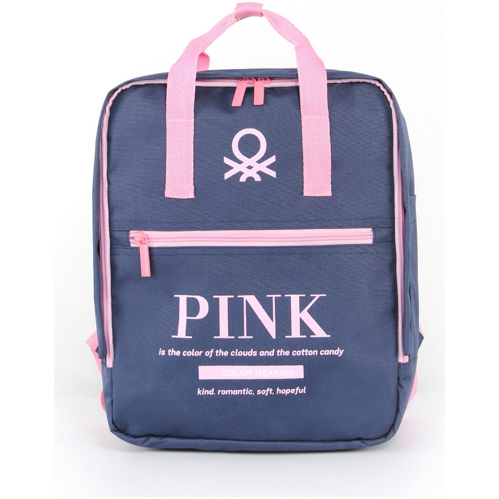 United Colors Of Benetton BNT03818 Lacivert - Pembe Kadın Sırt Çantası