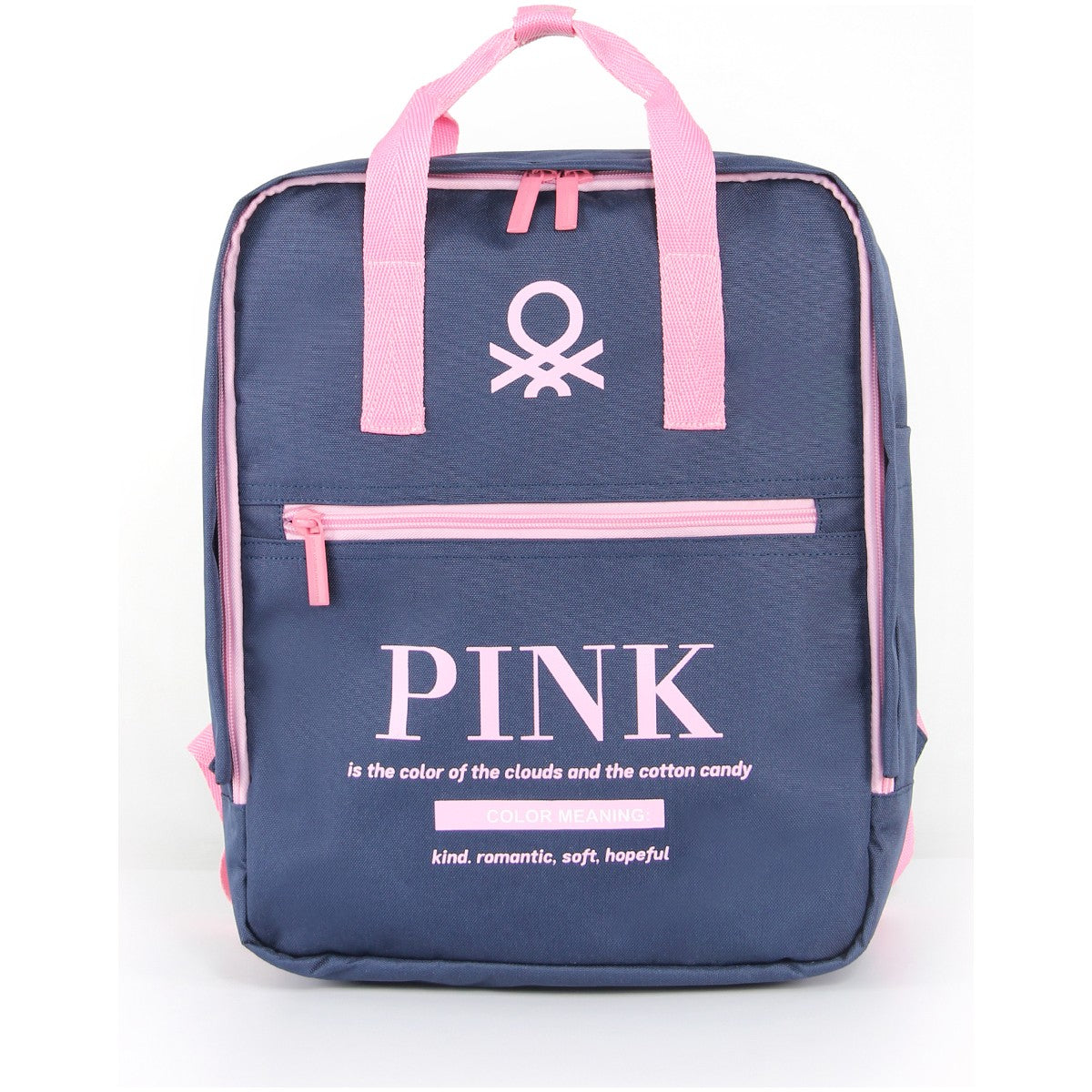 United Colors Of Benetton BNT03818 Lacivert - Pembe Kadın Sırt Çantası