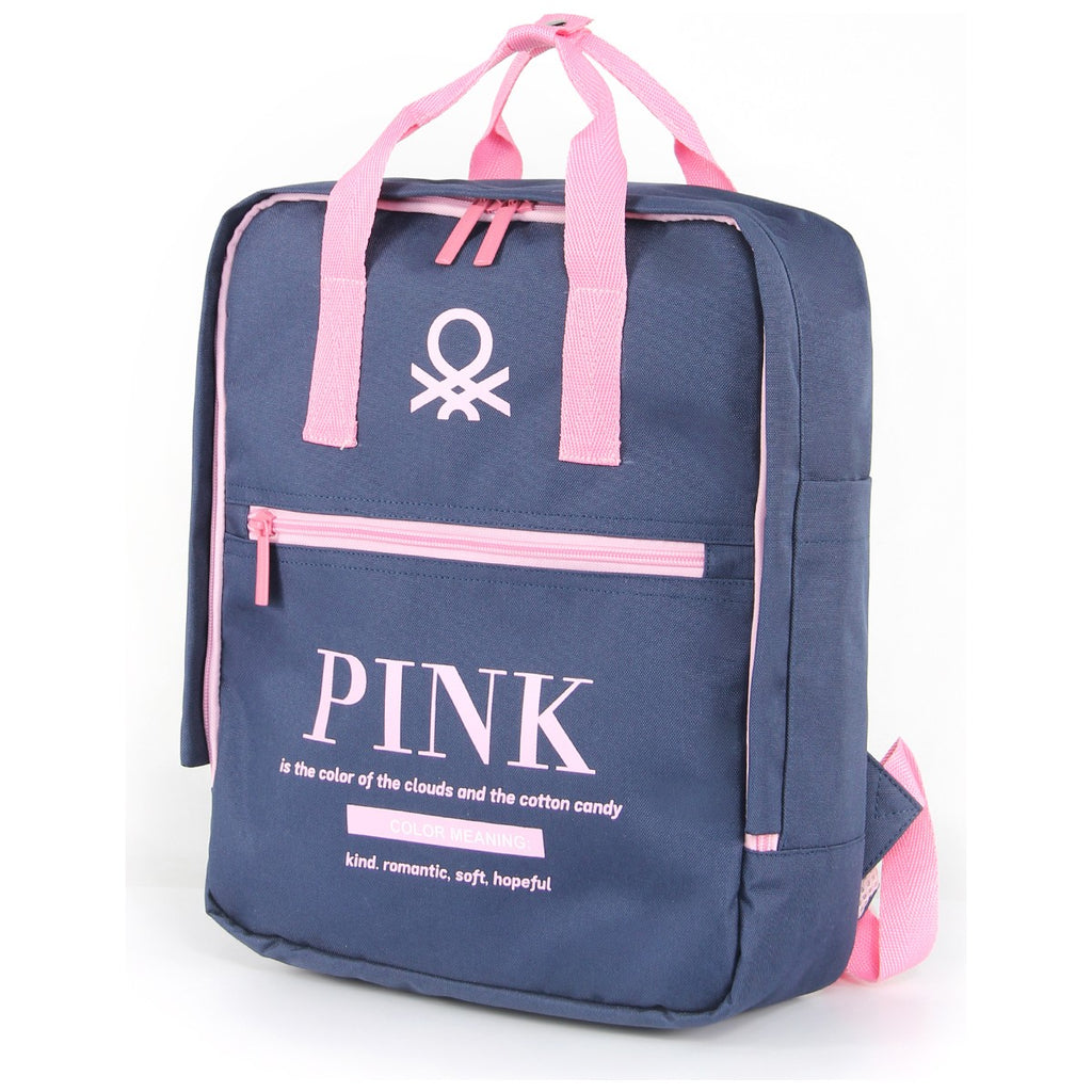 United Colors Of Benetton BNT03818 Lacivert - Pembe Kadın Sırt Çantası