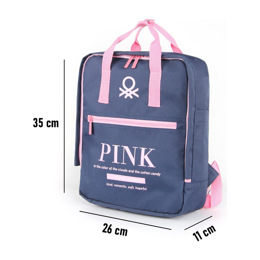 United Colors Of Benetton BNT03818 Lacivert - Pembe Kadın Sırt Çantası