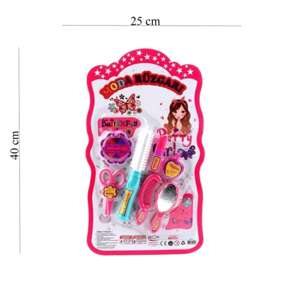Moda Rüzgarı 7 Parça Makyaj ve Kuaför Seti
