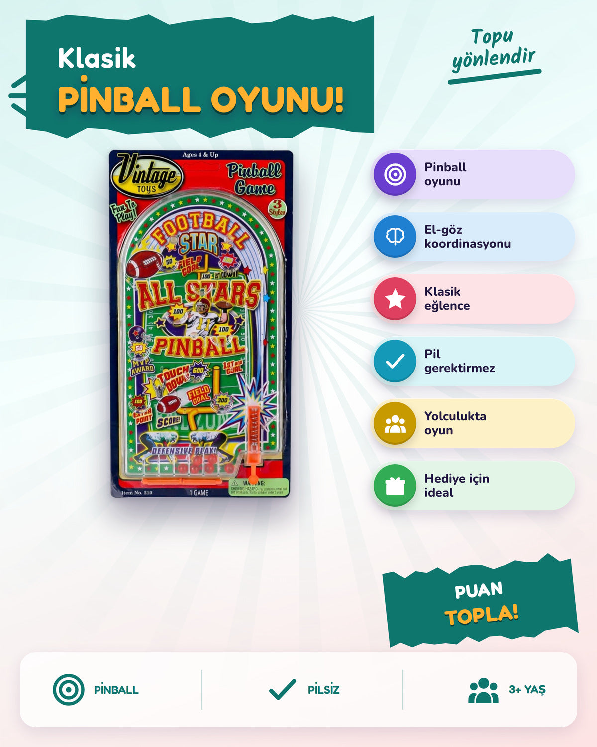 Vintage Pinball Game 0210