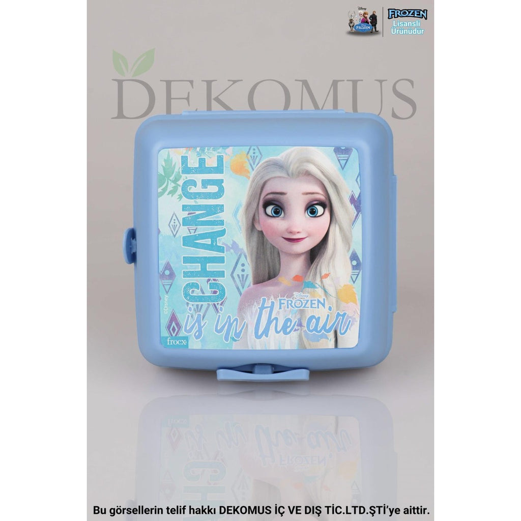 Yeni Sezon Cool Gırl Lisanslı Frozen Elsa 2 Katlı Beslenme Kutusu / Lunch Box