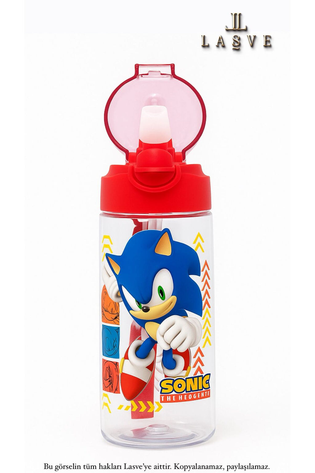 YENİ SEZON LİSANSLI 500ML MATARA PİPETLİ ÖZEL TASARIM
