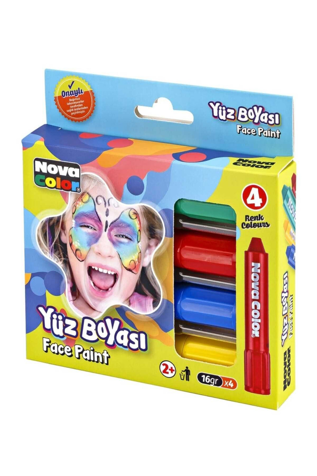 Yüz Boyası 4 Lü Set 4 Renk Yüz Boyası