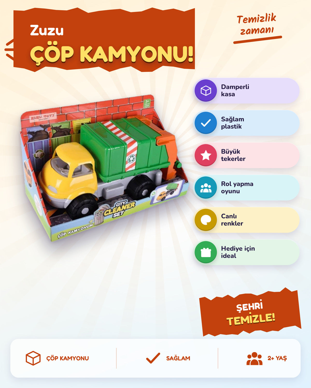 Zuzu Çöp Kamyonu 4005